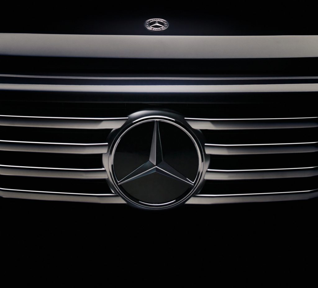 Close-up of Mercedes-Benz grille symbolizing the Baby G-Class design ethic and the new chapter for the iconic G-Wagen.