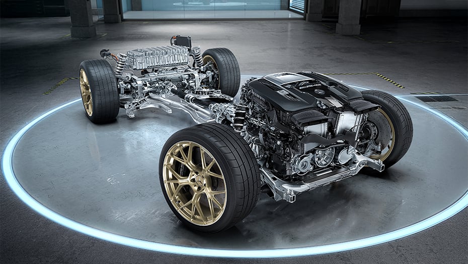AMG Performance 4MATIC+ all-wheel-drive system of the 2027 Mercedes-Benz AMG GT 63 PRO Coupe