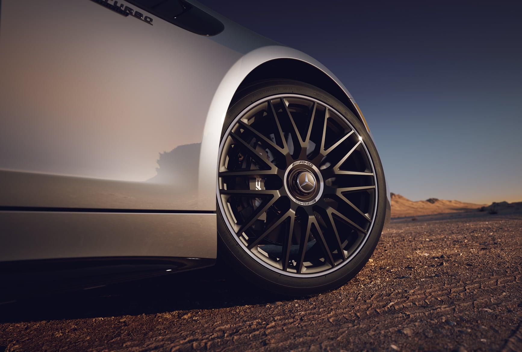 AMG high-performance composite brake system on the 2027 Mercedes-Benz AMG GT 43 Coupe