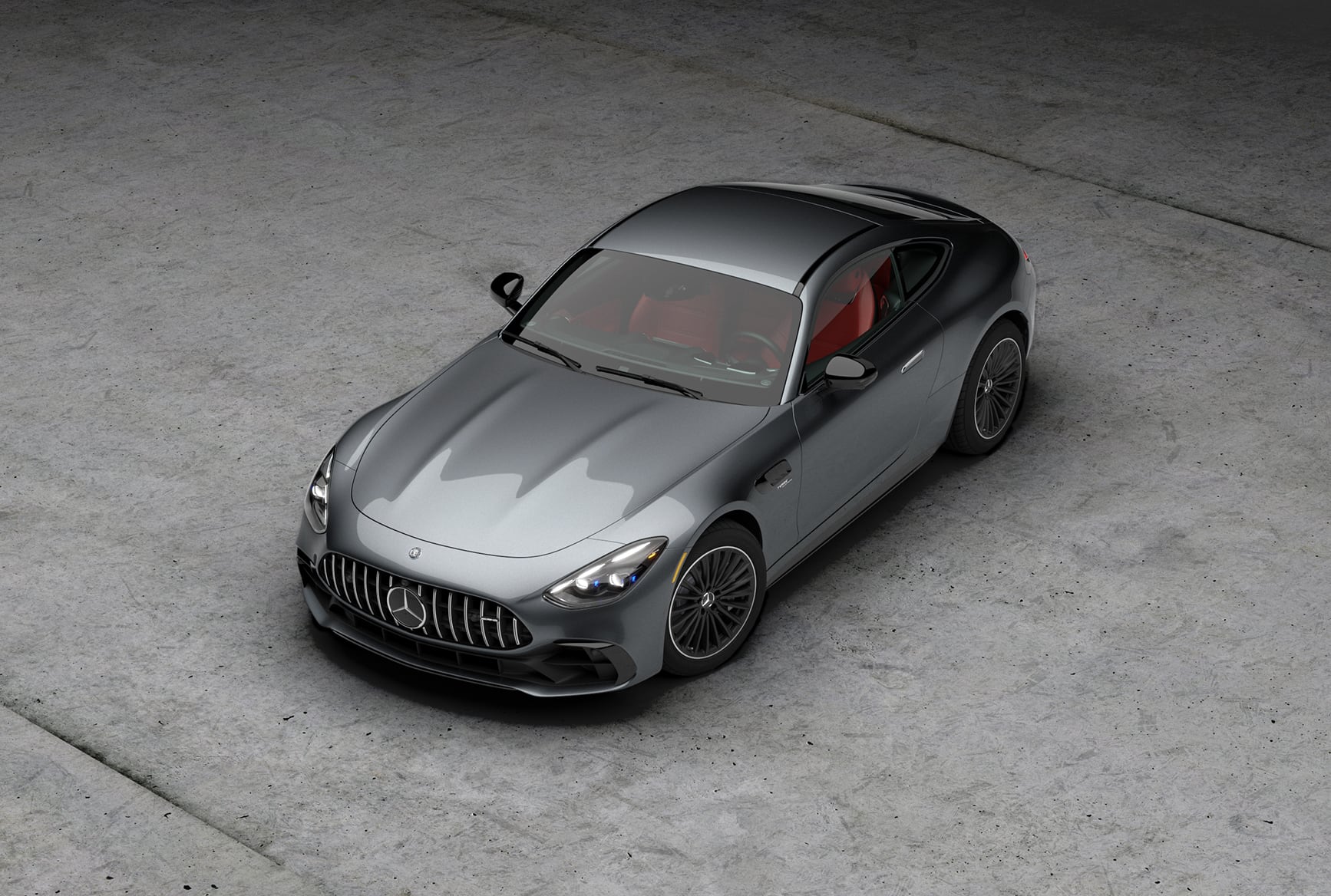 Active aerodynamic elements on the 2027 Mercedes-Benz AMG GT 43 Coupe