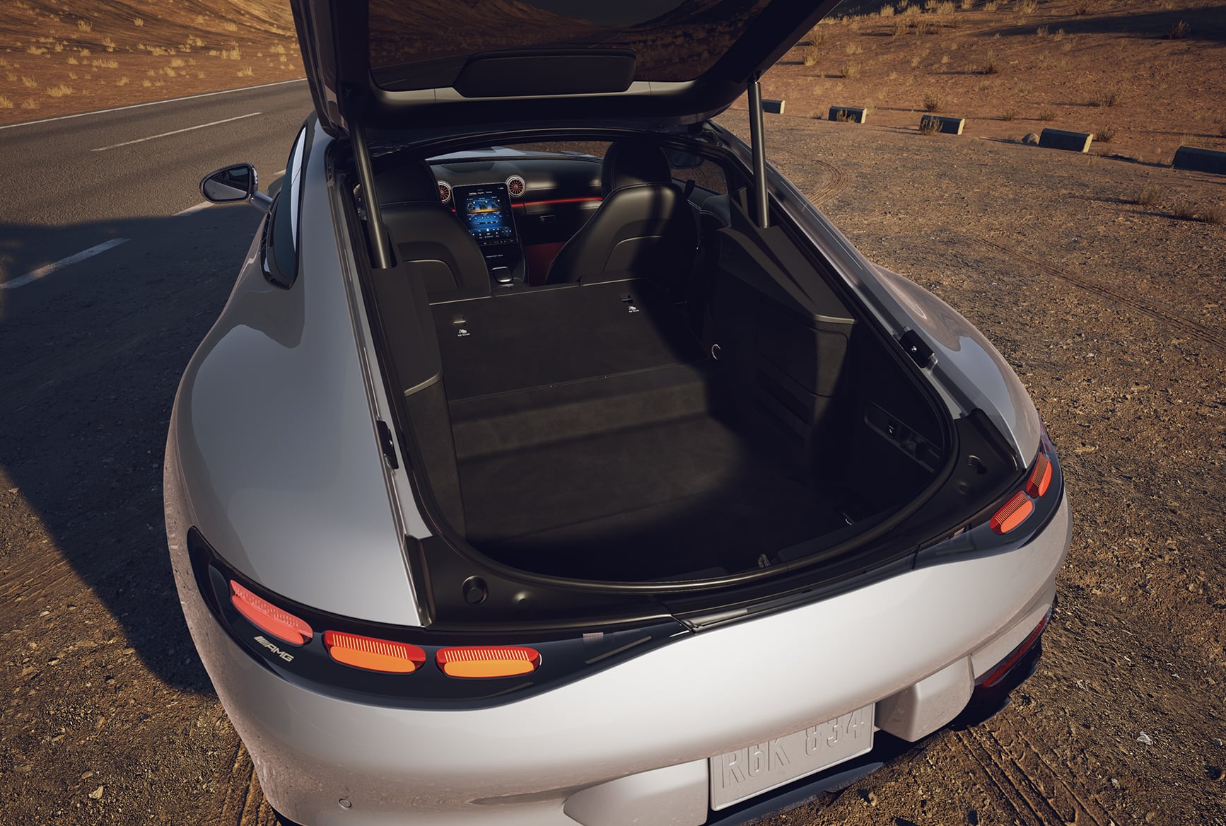 Flexible cargo area in the 2027 Mercedes-Benz AMG GT 43 Coupe