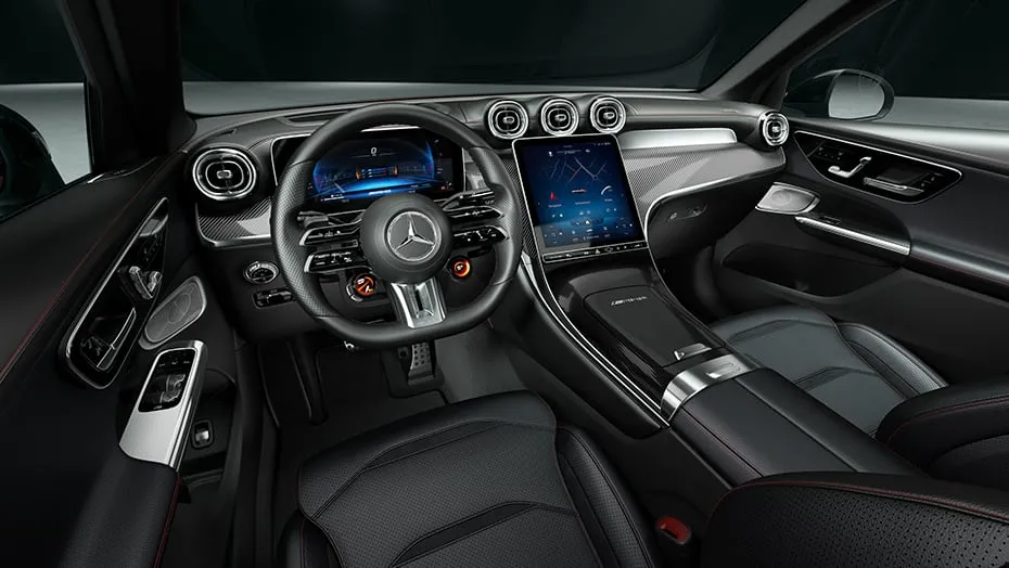 2027 Mercedes-AMG GLC 53 Coupe AMG Dynamic Plus Package interior dashboard and cockpit.
