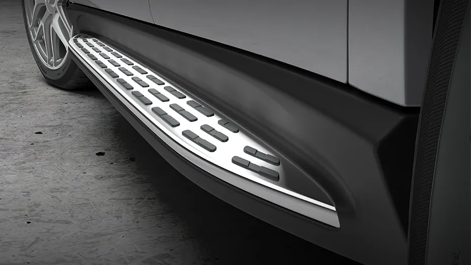 Close-up of the running board on the 2027 Mercedes-AMG GLE 63 S Coupe.