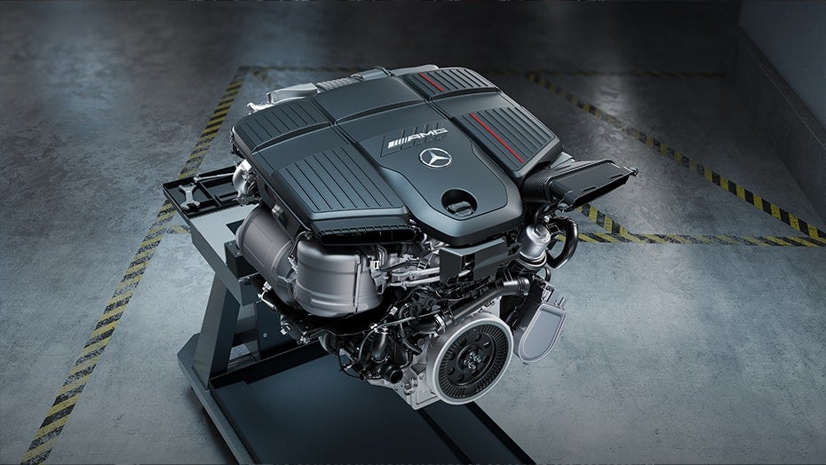 AMG-enhanced turbocharged engine for the 2027 Mercedes-AMG GLC 53 SUV.
