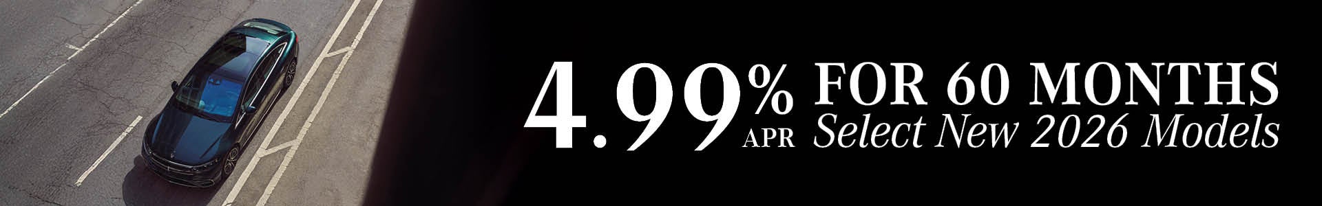 4.99% for 60 mos nearly new & preowned