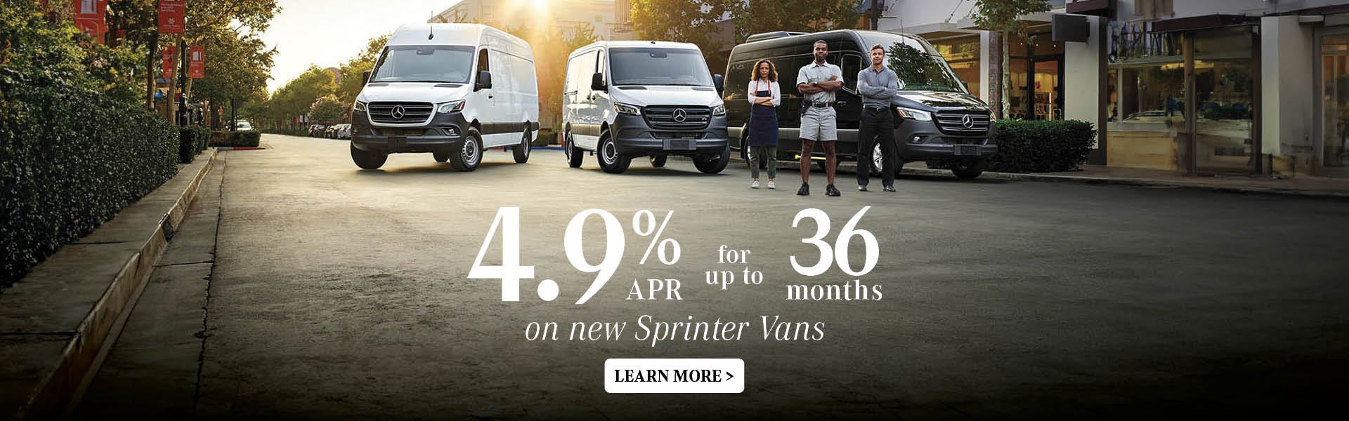 4.9% APR on New Sprinter Vans