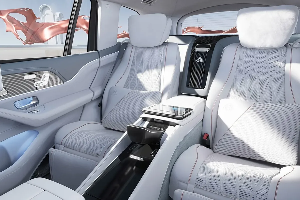 Mercedes-Maybach GLS ultra-luxury rear seating cabin