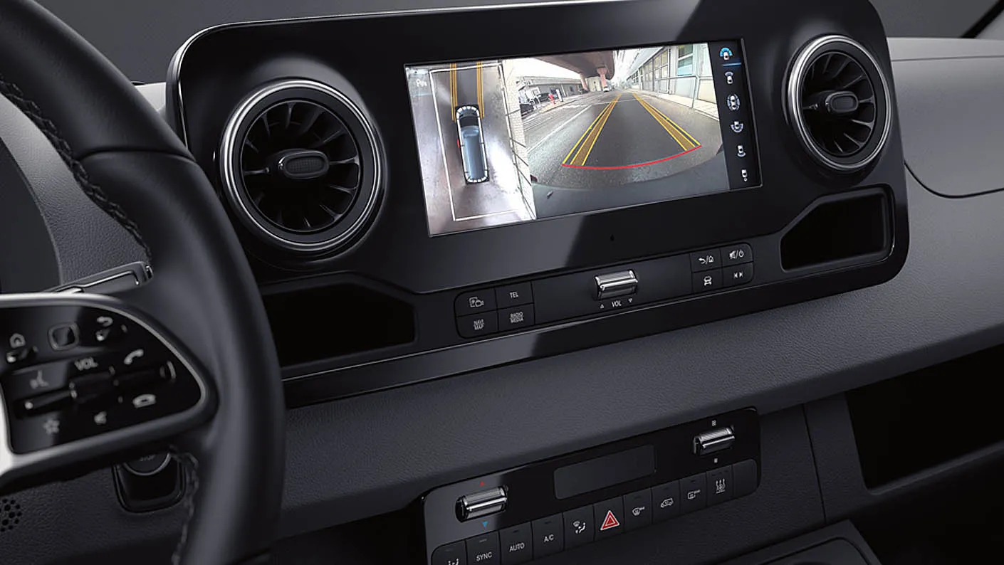 Mercedes-Benz Sprinter headlight and lighting control panel inside the driver’s side dashboard.