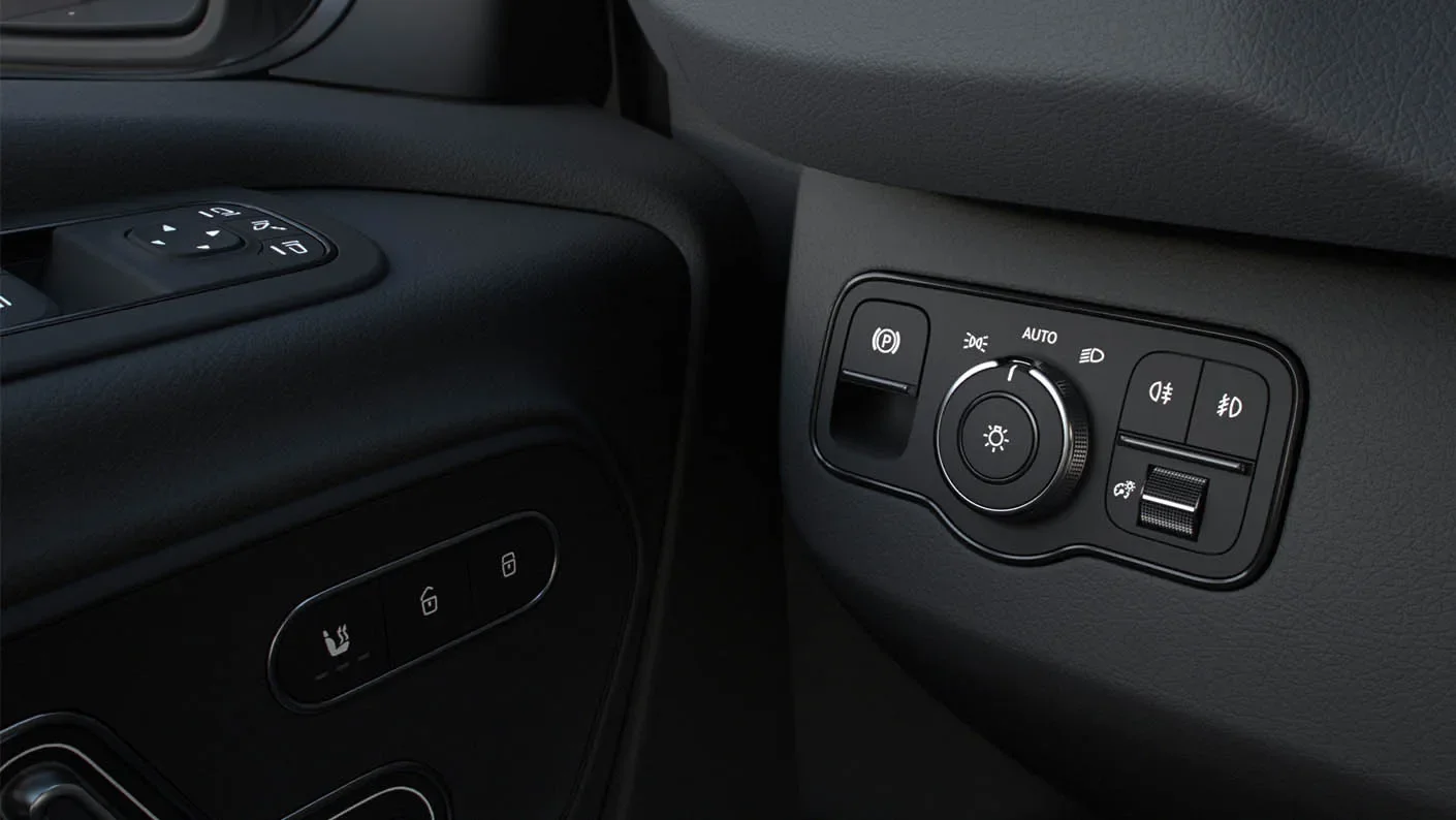 Mercedes-Benz Sprinter infotainment display featuring navigation, phone, and radio connectivity.