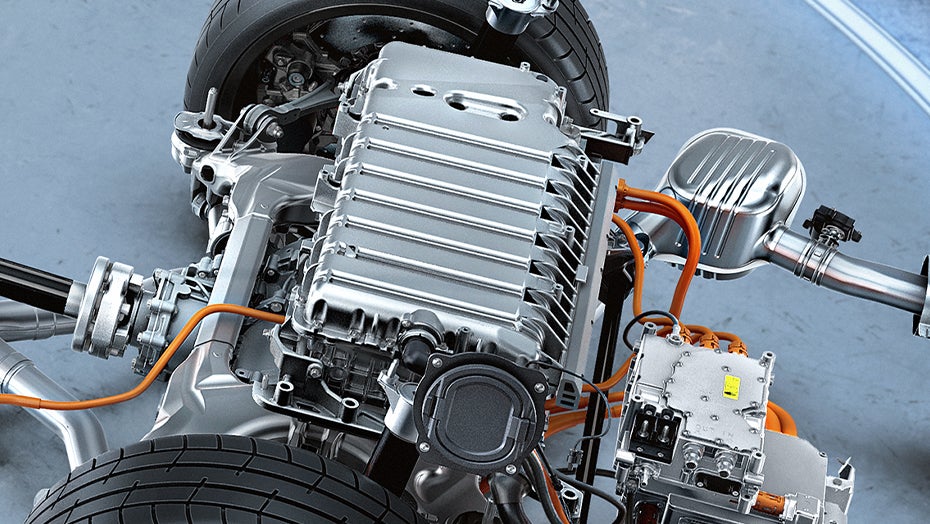 2027 Mercedes-Benz C-Class Electric drivetrain system with electric components and advanced performance engineering.
