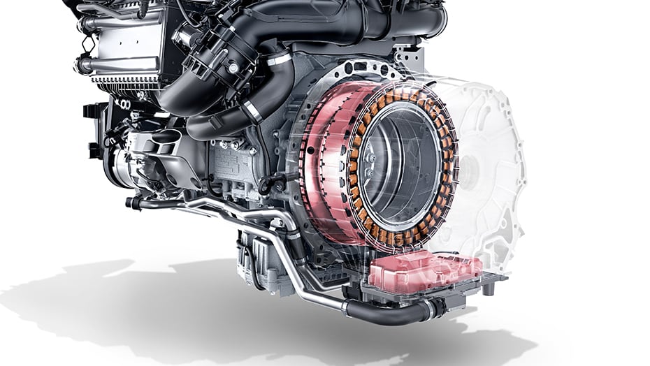 Mercedes-Benz C-Class engine with turbocharged mild-hybrid technology and advanced components