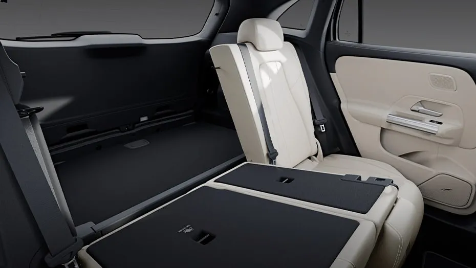 Mercedes-Benz GLA rear seating and cargo space with split-fold seats for flexible storage and passenger comfort